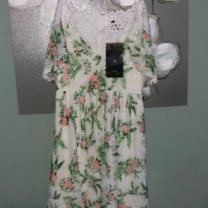 Disney Princess Floral Lace Dress (Juniors)